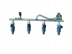 Listwa wtryskowa wtryskiwacze Opel 1.8 Z18XE 09158663 5WS04490